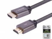 Monoprice, Inc (China для USA)/MP42684 Кабель HDMI 8K сертифікований плетений надшвидкісний кабель HDMI - HDMI 2.1, 8K @ 60Hz, 48Gbps, CL2 In-Wall Rated, 26AWG, довжина 4.5 м.