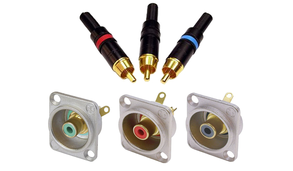 Кабельні / панельні роз'єми RCA